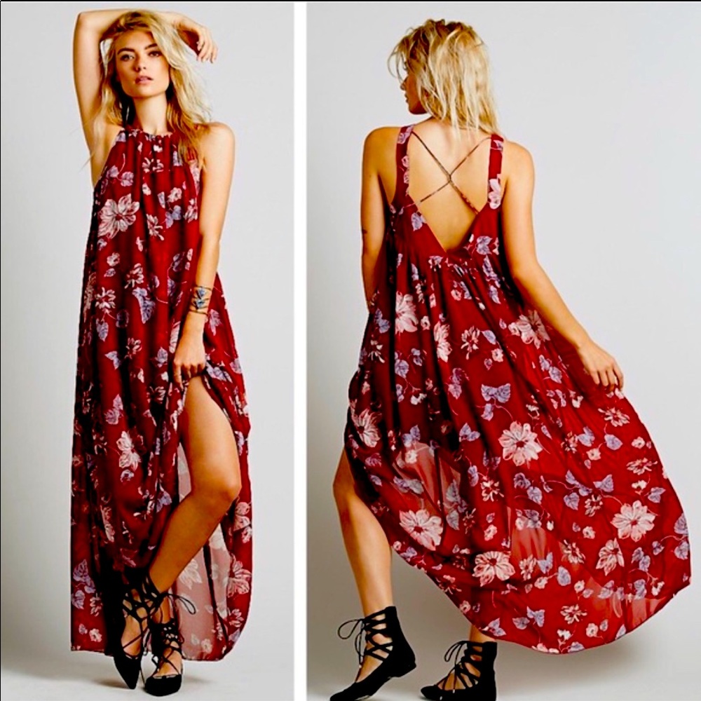 Free People Floral Maxi Dress